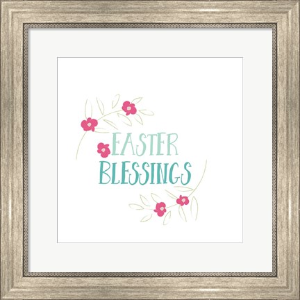 Framed Easter Blessings Print