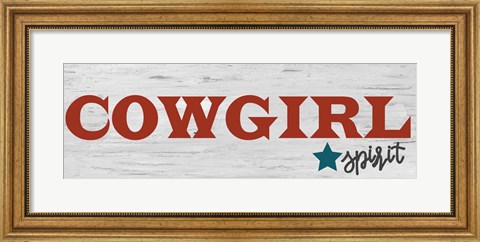 Framed Cowgirl Spirit Print