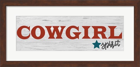 Framed Cowgirl Spirit Print