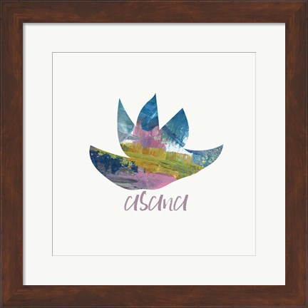 Framed Asana Lotus Print