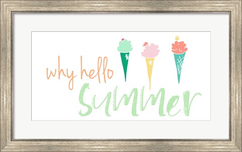 Framed Why Hello Summer Print
