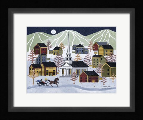 Framed Winter Night Print