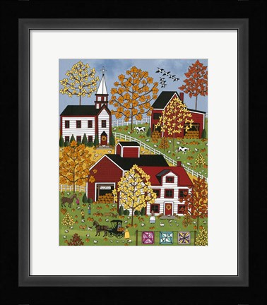 Framed Autumn Blessings Print