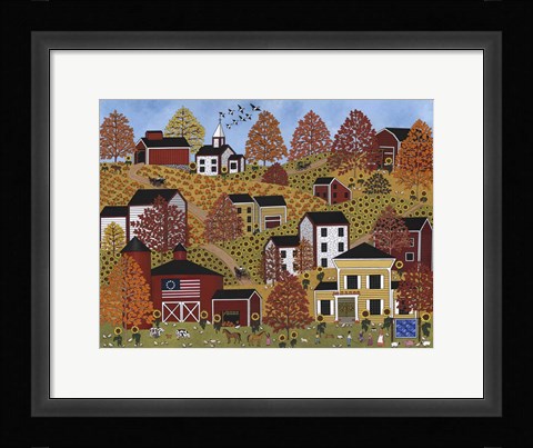 Framed Autumn Hills Print
