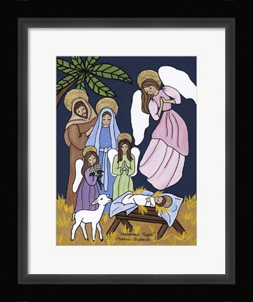 Framed Christmas Night Print