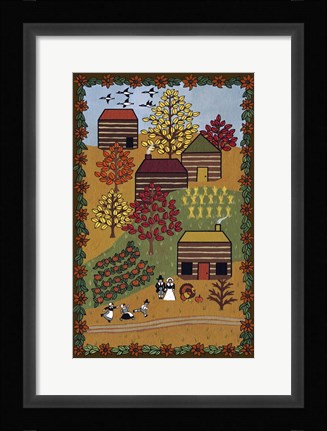 Framed Happy Thanksgiving Print
