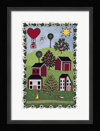 Framed Happy Valentine Print