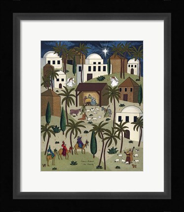 Framed Nativity Print