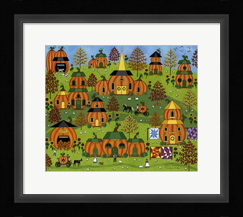 Framed Pumpkin Hollow Print