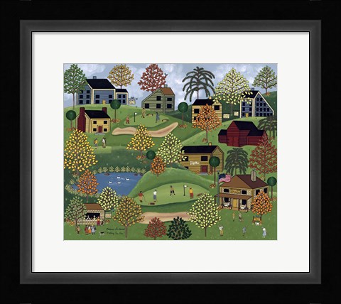 Framed Putting For Par Print