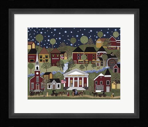 Framed Starlight Over Brandon Print