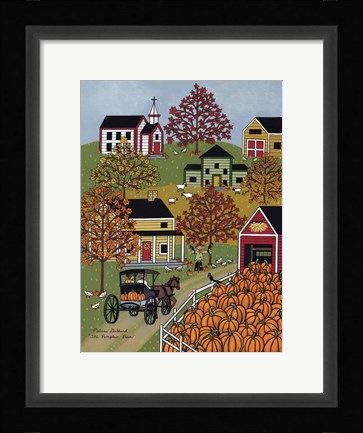 Framed Pumpkin Barn Print