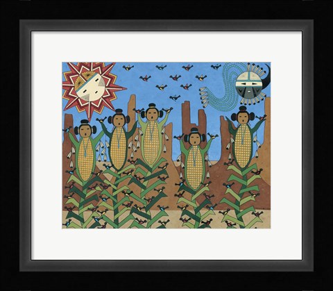 Framed Corn Maidens Print