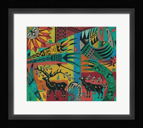 Framed Sunrise Elk Print