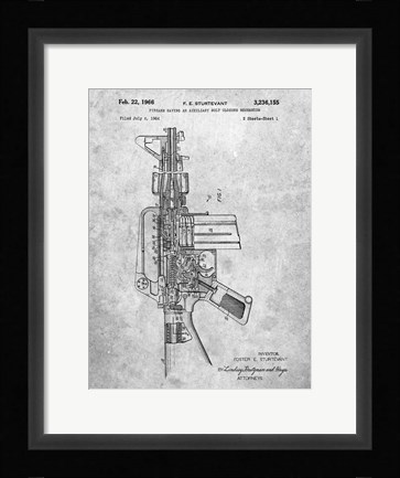 Framed Firearm With Auxiliary Bolt Closure Mechanism Patent - Slate Print