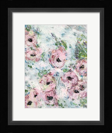Framed Pink Flowers Print