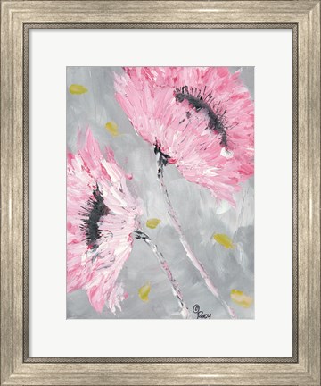 Framed Bold Pink Blooms Print