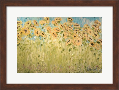 Framed Sunflower Garden Print