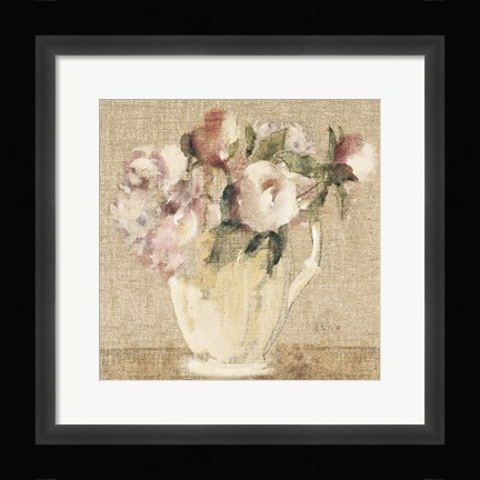 Framed Cottage Bouquet III no Border Print