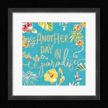 Framed Tropical Oasis VII Print