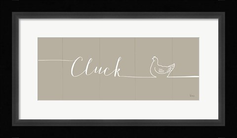 Framed Underlined Farm IV Greige Print