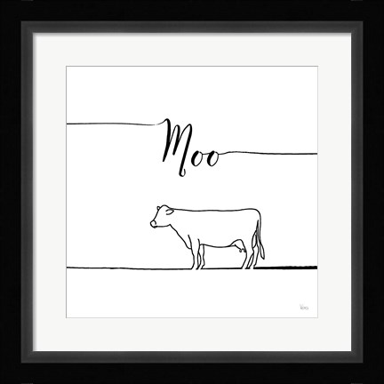 Framed Underlined Farm VII Print