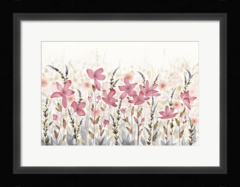 Framed Watercolor Garden Light Print