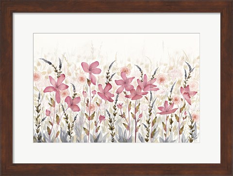 Framed Watercolor Garden Light Print