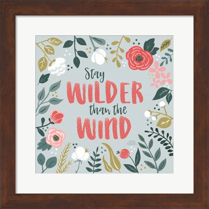 Framed Wildflower Daydreams I Print