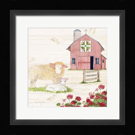 Framed Life on the Farm II Print