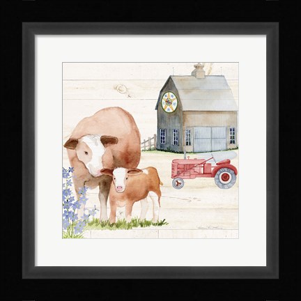 Framed Life on the Farm I Print