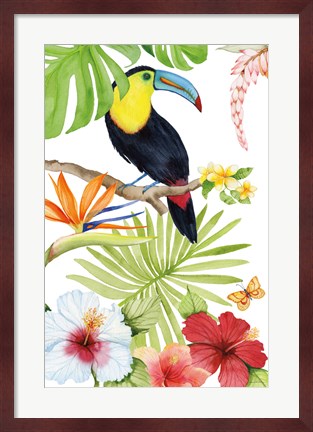 Framed Treasures of the Tropics I Print