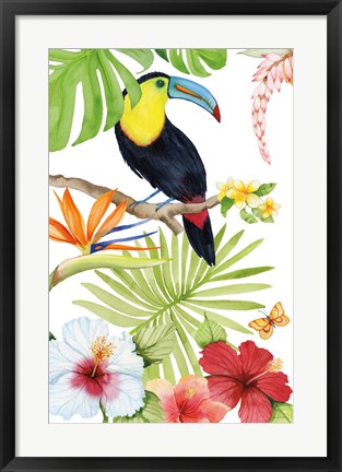 Framed Treasures of the Tropics I Print