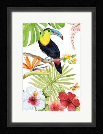 Framed Treasures of the Tropics I Print