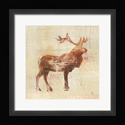 Framed Elk Study v2 Print