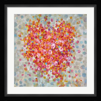 Framed Circle of Hearts Print