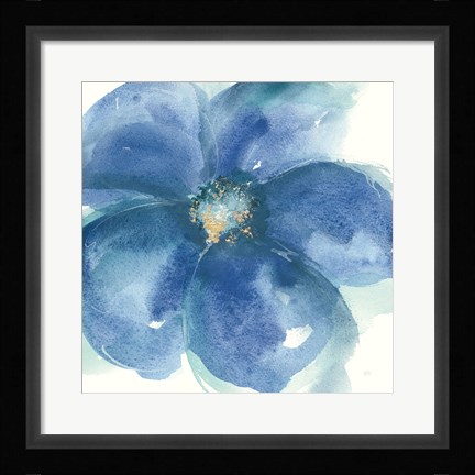 Framed Indigo Mint IV Print