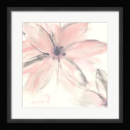 Framed Blush Clematis II Print