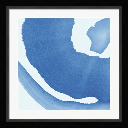 Framed Batik Blue III Print