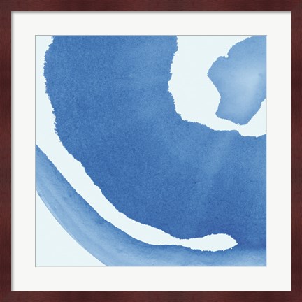 Framed Batik Blue III Print