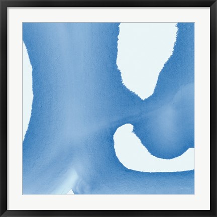 Framed Batik Blue II Print