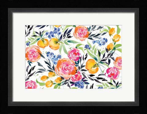 Framed Blueberries Among Us Print