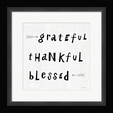 Framed Beliefs II BW Print