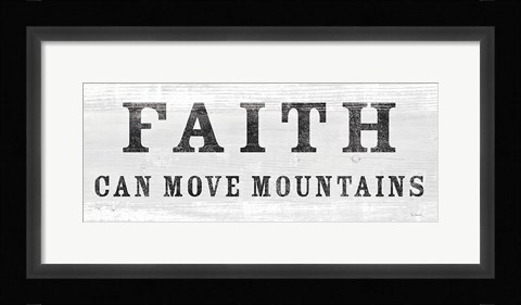 Framed Signs of Faith VI Print