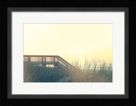 Framed Boardwalk to the Beach Print