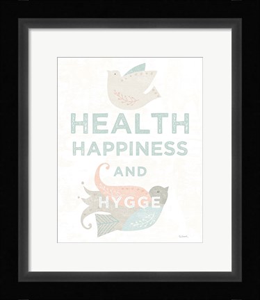 Framed Cozy Hygge II Dark Print
