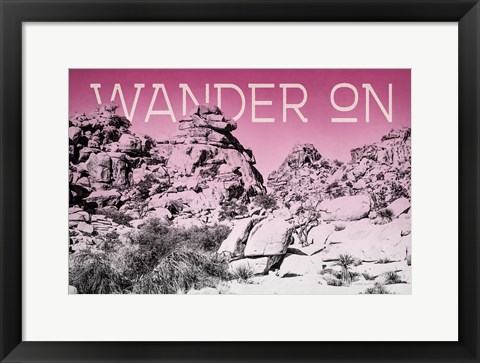 Framed Ombre Adventure IV Wander On Print