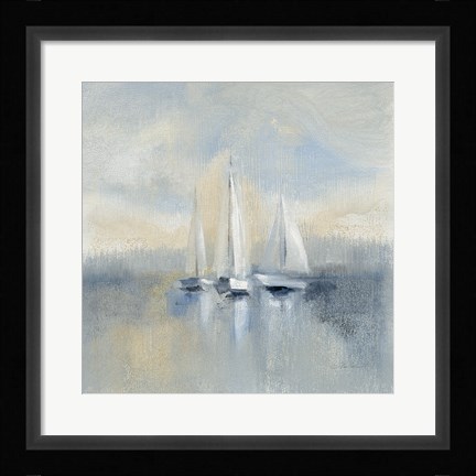 Framed Morning Sail I Blue Print