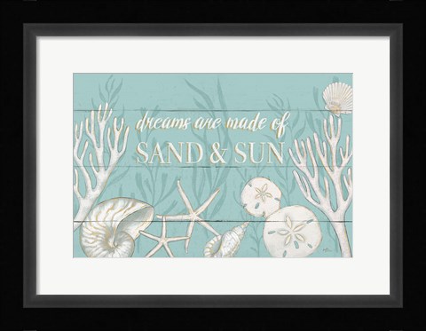 Framed Tranquil Morning I Print