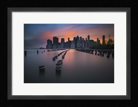 Framed Manhattan Sunset Print